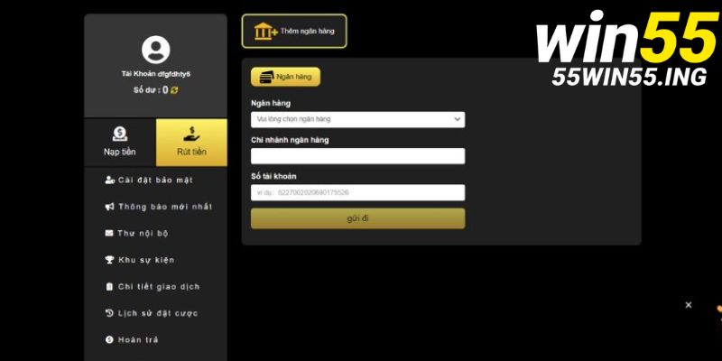 Rút tiền Win55 với những lưu ý quan trọng